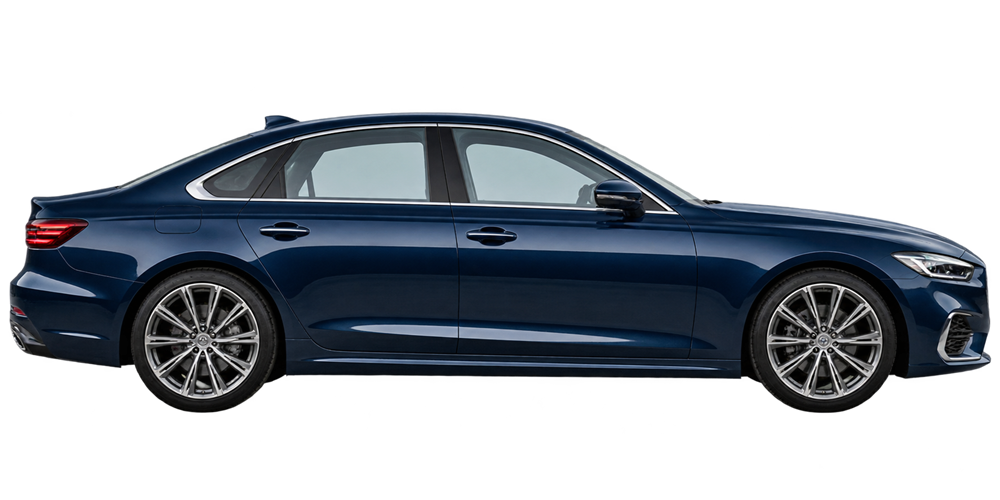 Saloon vehicle side view